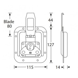 Overlatch butterfly latch