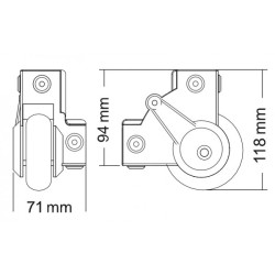 Einbau Eckrolle