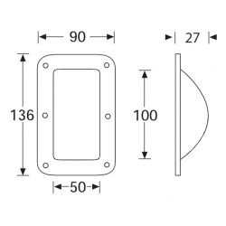 Cuvette à roulettes, enfoncée