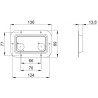 Cuvette encastrable noir pour 2 embases XLR ou Speakon