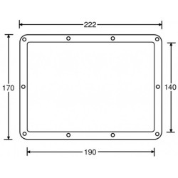 Cuvette encastrable pour plaque signalétique adhésive