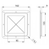 Cuvette pour sortie de câble