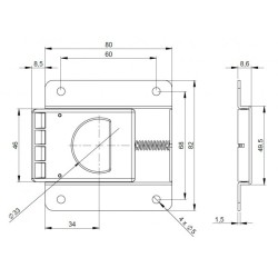 Sliding latch for flush-fitting lid