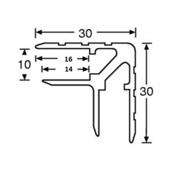 Insteekprofiel 10mm 199cm