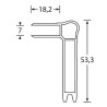 Easy Case Deckelrahmen female 99 cm