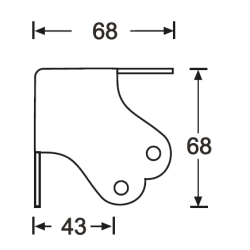 Flat corner large