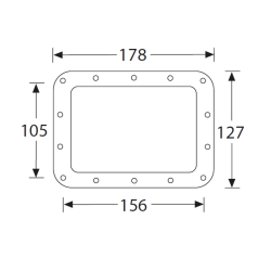 Backing ring for recessed handle large