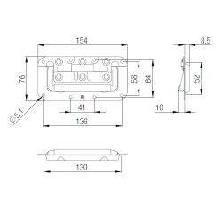 Recessed handle small