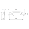 Flight case edge handle